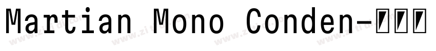 Martian Mono Conden字体转换